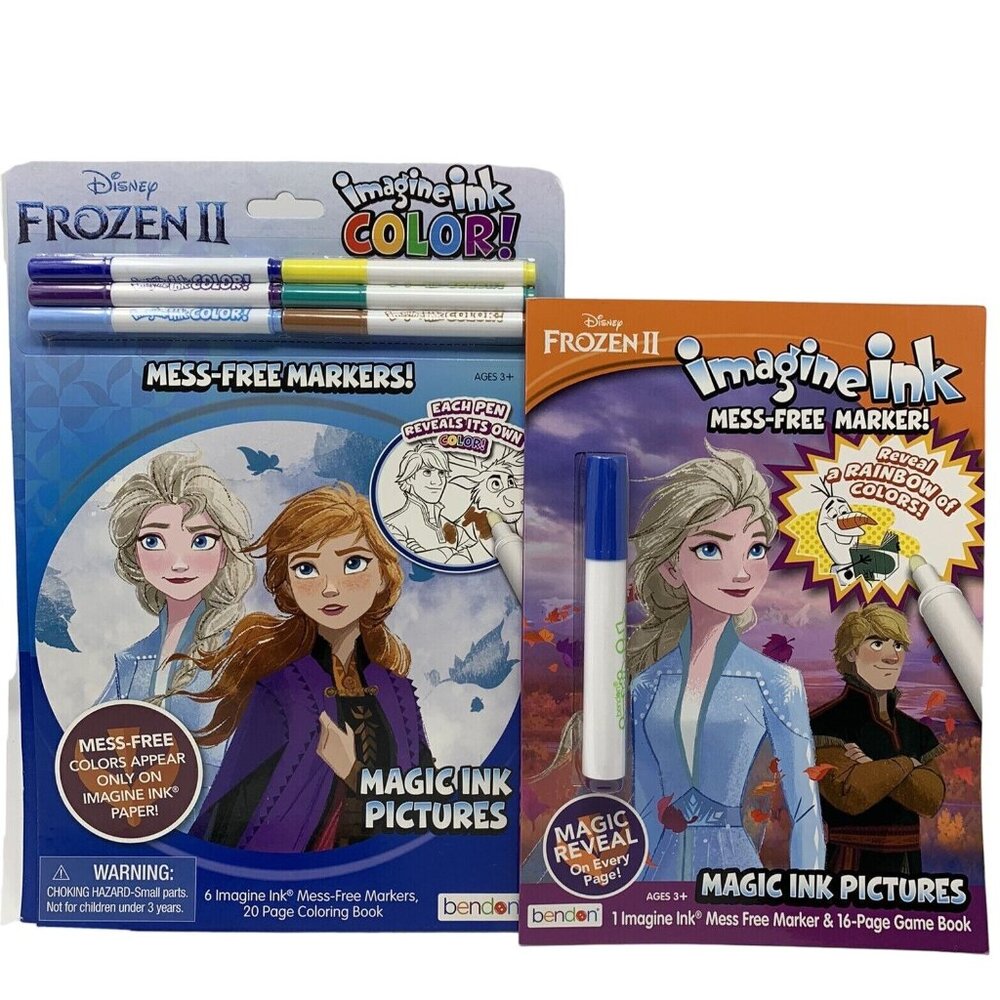 Imagine Ink Disney Frozen II Coloring and Activity Books for Kids Mess Free